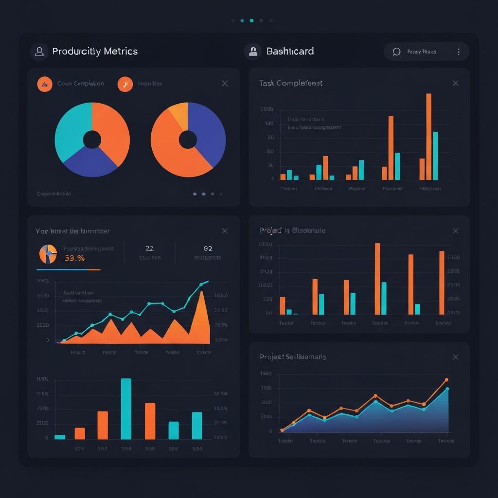 Whisper productivity dashboard showing insights and metrics